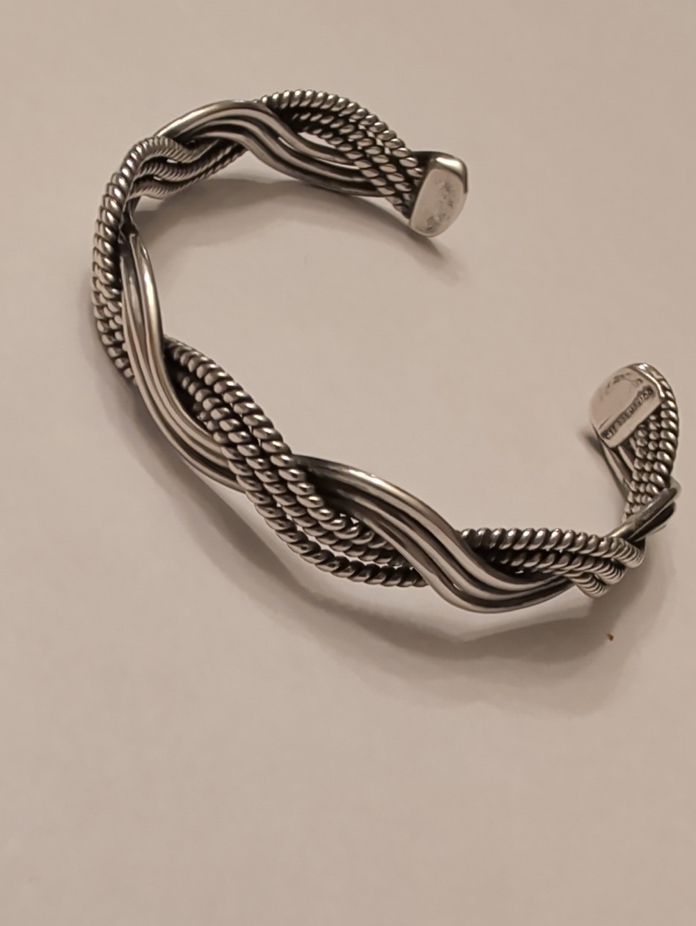 Twisted Rope Sterling Silver Cuff Bracelet - Women Accessories